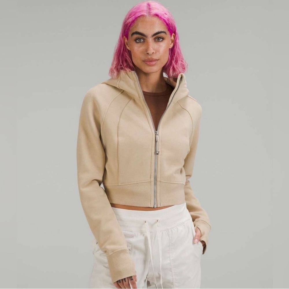Lululemon Scuba full zip cropped hoodie